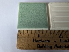 10 pcs American Olean Vintage Ceramic Tile 1-3/8" Crystalline Mint #327 "Dots"