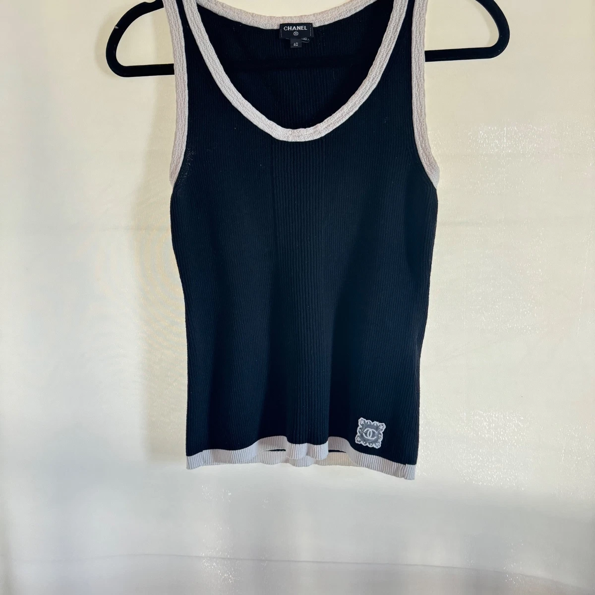 CHANEL♡ 黒 タンクトップ サイズ34 CHANEL Tank Tops for Women for sale - eBay