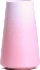 Vase Pink 6 Inch Ceramic Modern Minimalist Centerpiece Living Room