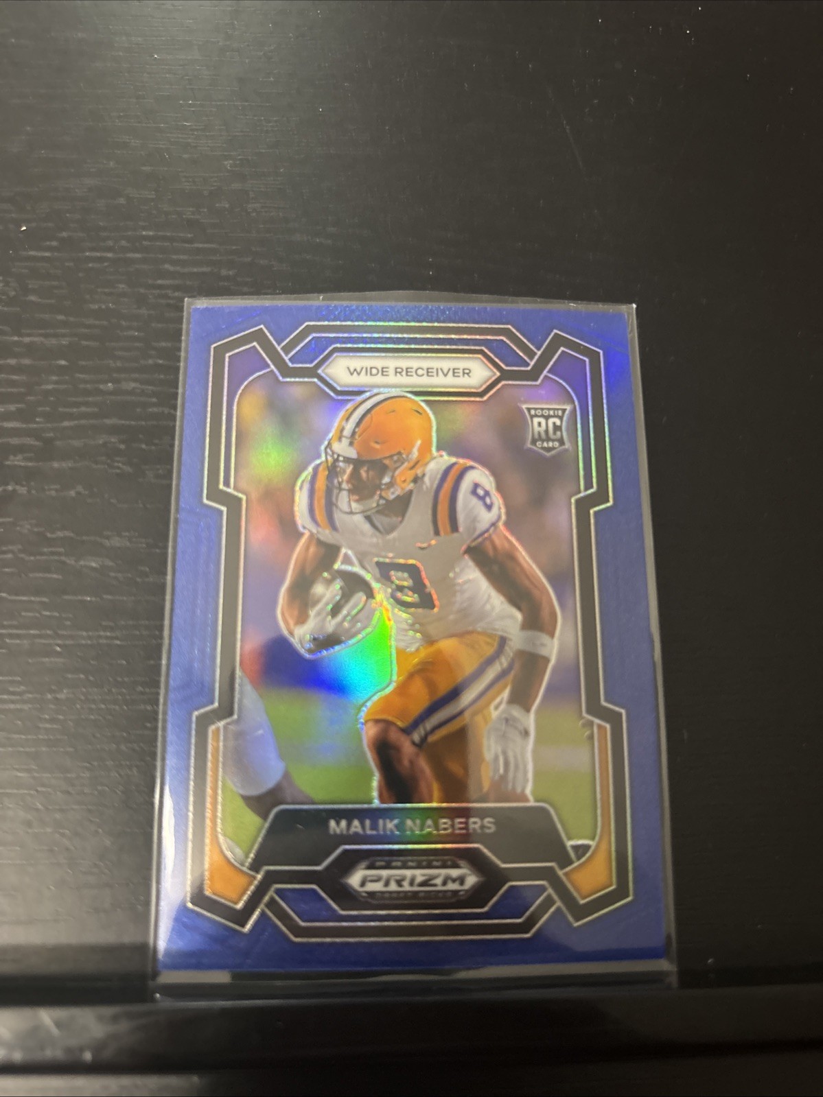 2024 Panini Draft Picks Prizm Malik Nabers Blue Prizm #/199 LSU Giants Rookie