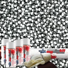 MYDIPKIT Hydro Dipping Water Transfer Print KIT LL-61 White Skulls
