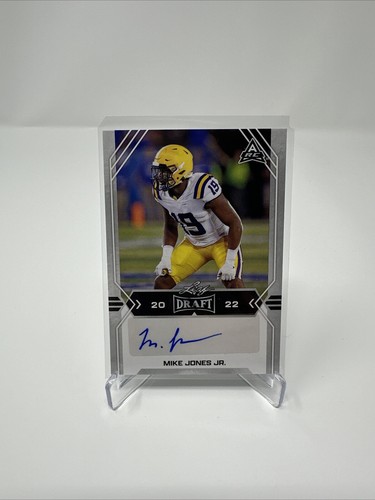 Mike Jones Jr FALCONS 2022 Leaf Draft Auto RC # BA-MJJ LSU Atlanta Falcons