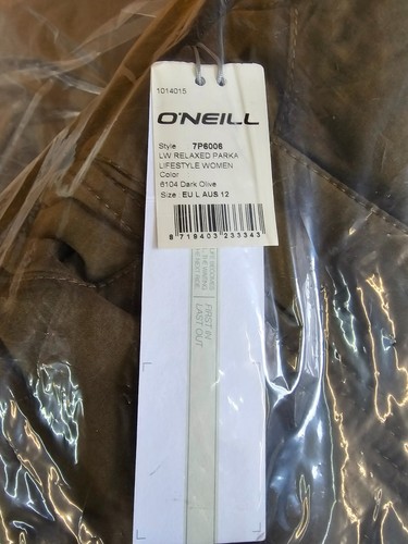 Chaqueta abrigo O’NEILL capucha pelo Mujer LW RELAXED PARKA Verde oliva talla M - Imagen 21 de 24