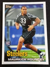 MAURKICE POUNCEY Pittsburgh Steelers 2010 Topps Flagship #127 1st Rookie Card RC