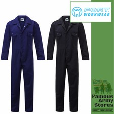 Work BoilerSuit Coverall Workforce Fort Polycotton Stud Front Overall Woekwear
