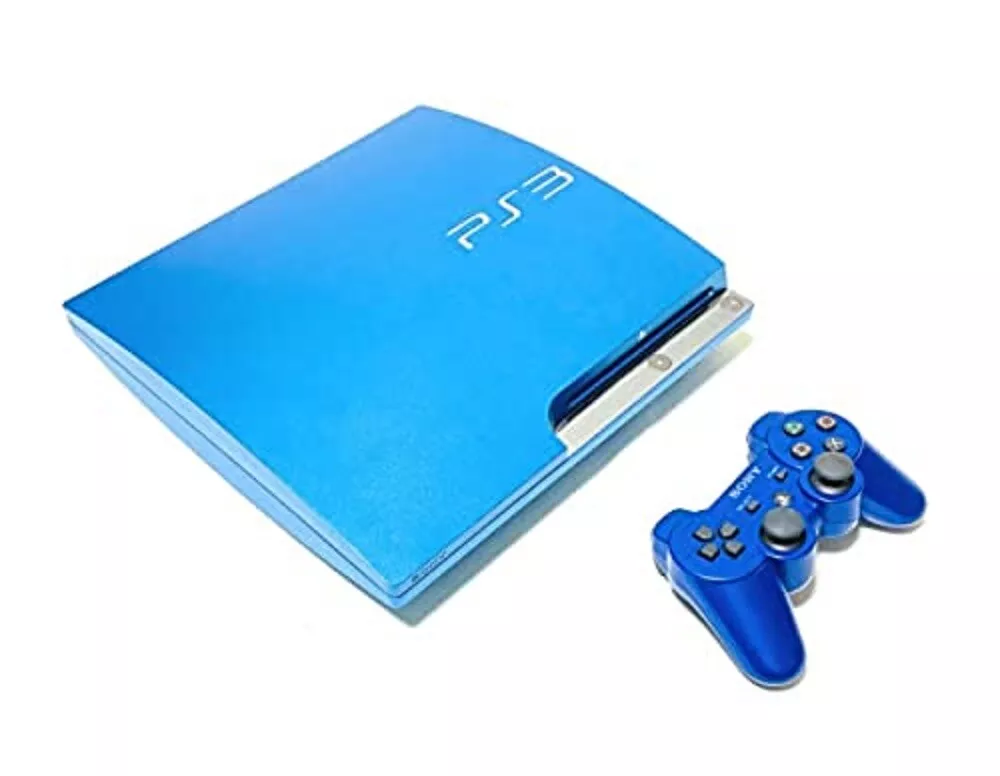 SONY PS3 PlayStation 3 320GB CECH-3000BSB Splash Blue Game Console  Controller