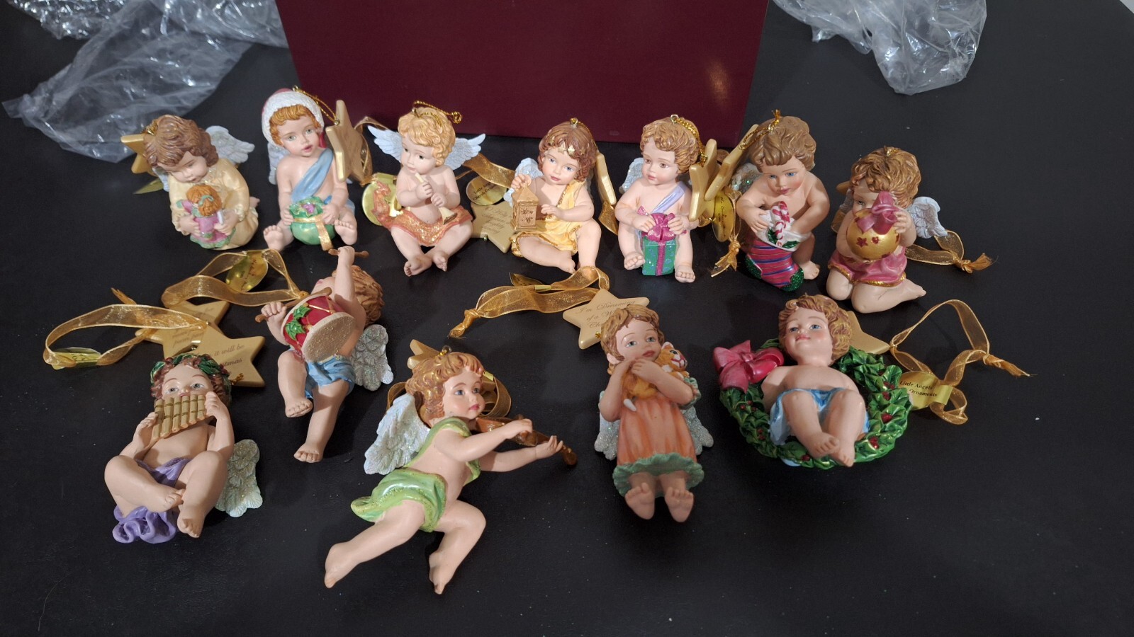 Danbury Mint Little Angels Cherub Ornaments Lot