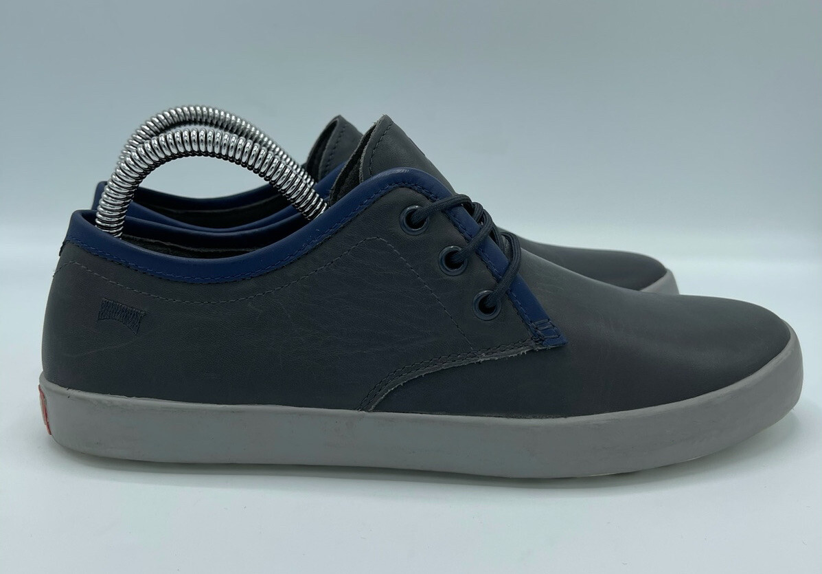 Camper Mens Pursuit Gray Blue Leather Leather Shoes Size 6  display picture 2