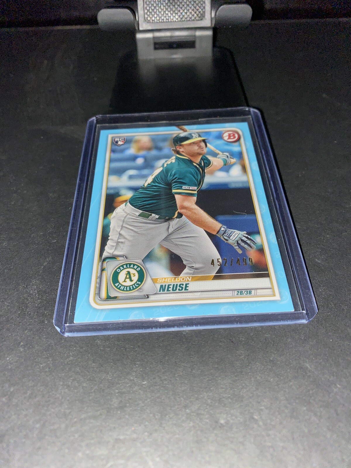 2020 Bowman Paper Base #67 Sheldon Neuse RC Oakland Athletics | eBay