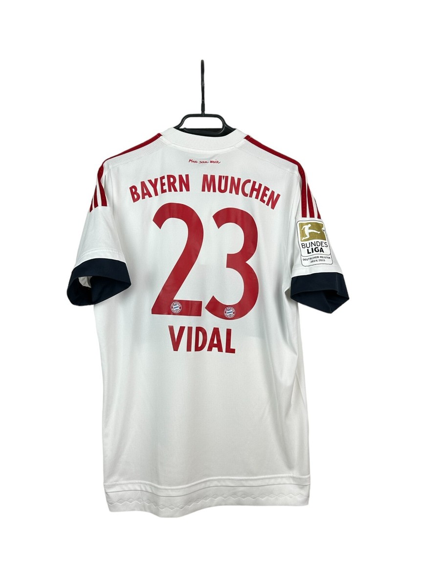 Bayern Munich Away football shirt 2015 Soccer #23 Vidal Adidas