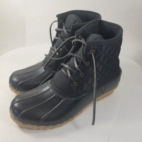 Nautica Dorsay Duck Boots Women’s SIZE 9 Rubber Boots side zip
