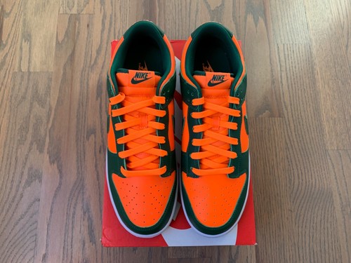 Size 11.5 - Nike Dunk Low Miami Hurricanes - Picture 2 of 4