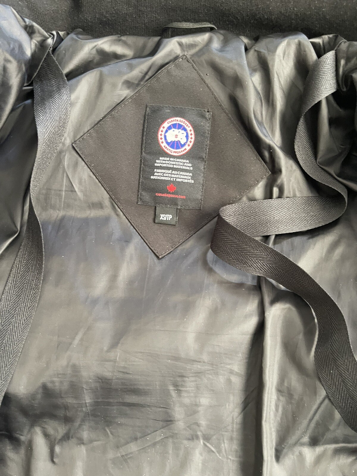 CANADA GOOSE Women Whitehorse Bordeaux Down Parka Black extra 3204LB small XS thumbnail 9