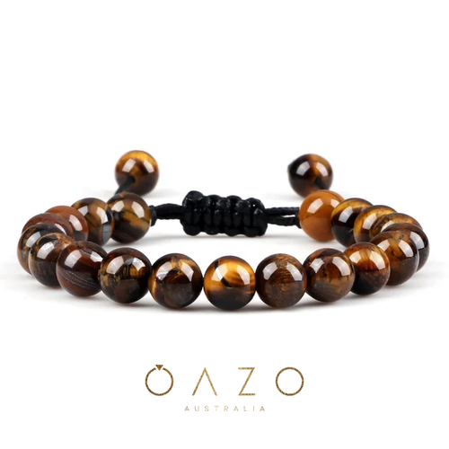 OAZO 8mm Adjustable Chakra Lava Beads Yoga Healing Braided Energy Bracelet - Picture 22 of 44