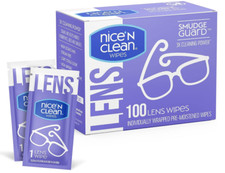 Nice 'n Clean SmudgeGuard Lens Cleaning Wipes 100 Total Wipes