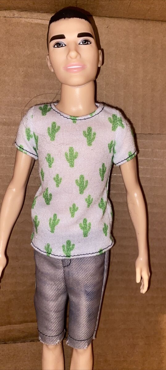 Barbie Fashionistas Ken Doll with Man Bun Wearing Cactus Barbie Fashionistas Ken Doll with Man Bun Wearing Cactus
