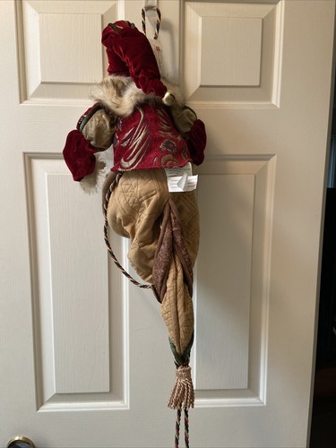 NEW Rare Home Interior 58136 Xmas Santa Claus / Saint Nick Door/Fireplace Hanger - Picture 10 of 11