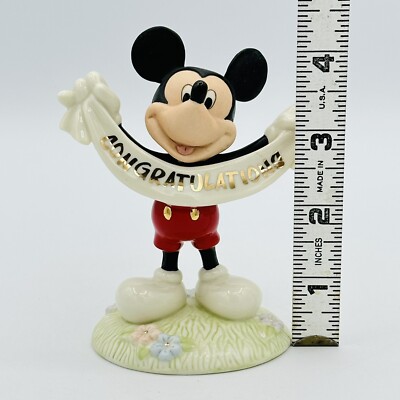 値下げ中 LENOX Mickey Mouse Club 50周年 陶器 Lenox Disney Mickey's Congratulations Figurine Mickey Mouse