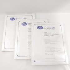 Lot of 3 Sets 15 ea of Creative Memories White Refill Pages 12 x15 Big RCM-15S