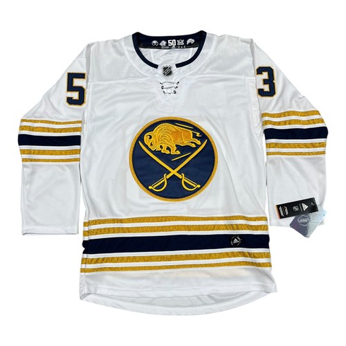 NWT Buffalo Sabres 50th Anniversary Jersey Jeff Skinner Adidas w/ Fight Strap - Picture 4 of 7