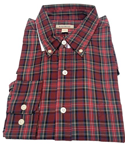 Barry Bricken Vintage Novelty Print Casual Button Down Shirt