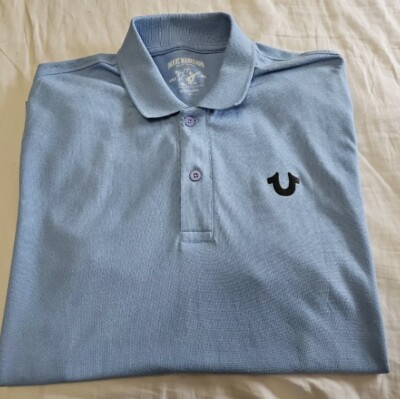 FROM JAPAN専用 New True RELIGION Blue Bell Summer POLO Shirt Sz Small Cotton