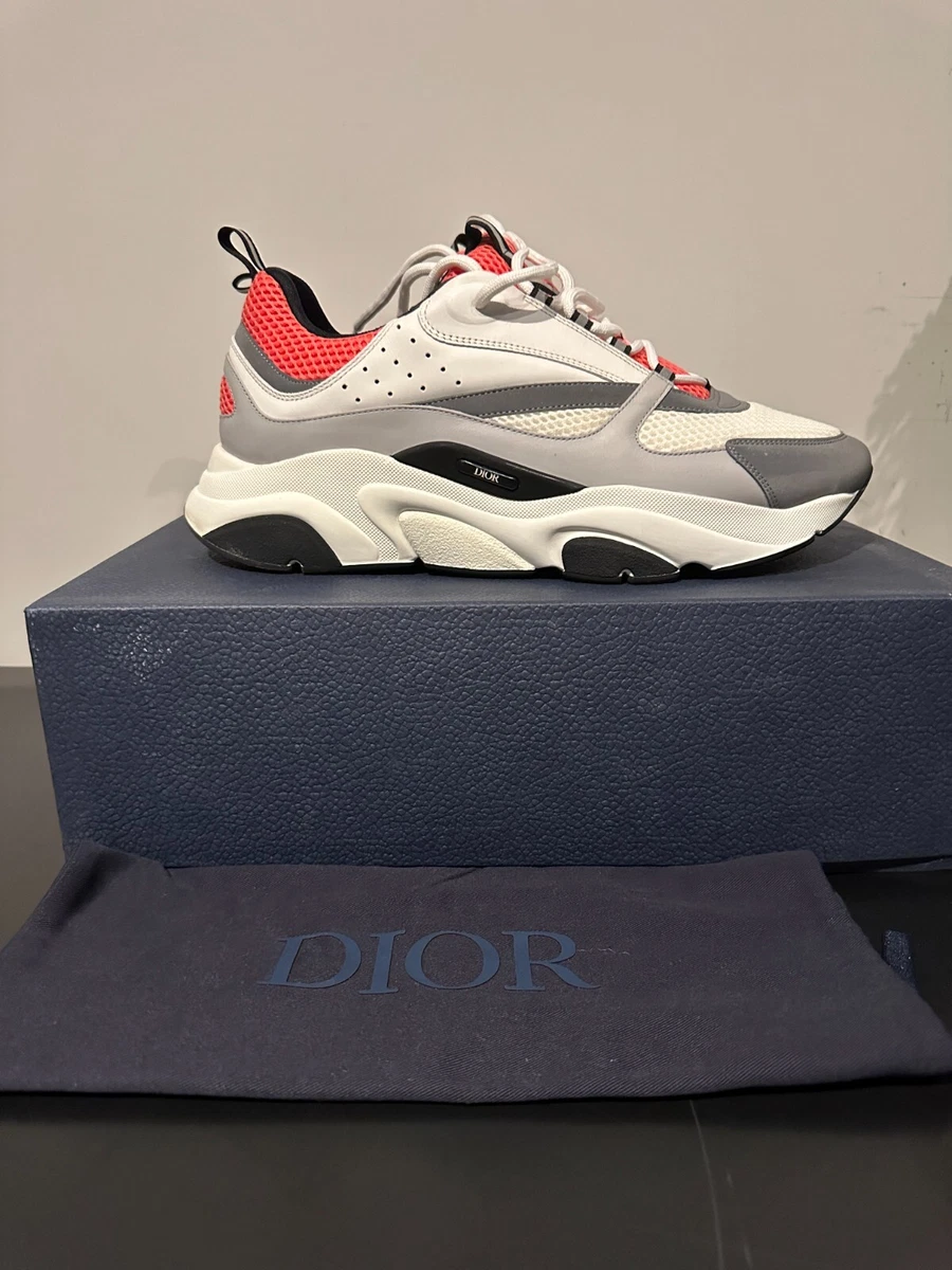 Christian Dior B22 Salmon + White Size 48 EU 15 US WORN ONCE 100