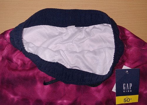 Boys Size XL Swim Trunks Drawstring Short Berry Red Elastic Waist Gap ~ New - Picture 3 of 3