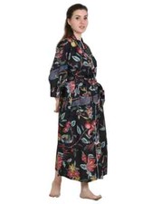 1PC Indian Vintage 100% Cotton Long Beach Maxi Kaftan Dress Caftan Kimono