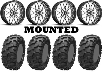 Kit 4 ITP Blackwater Evolution 28x9-14/28x11-14 on MSA M45 Portal Machined CAN