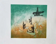 Roberto Sebastian Matta, Original Etching, Hand-Signed Numbered In Pencil