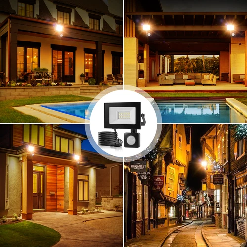 LED Fluter Stecker Außen Strahler Arbeitsleuchte Baustrahler Scheinwerfer Garten - Bild 195 von 251