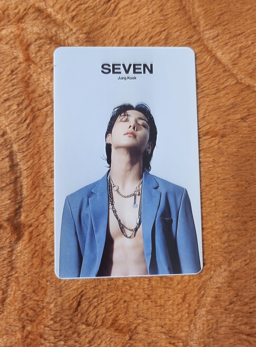 New BTS Jungkook SEVEN concept Lotte PvC Photocard Jung Kook PC | eBay