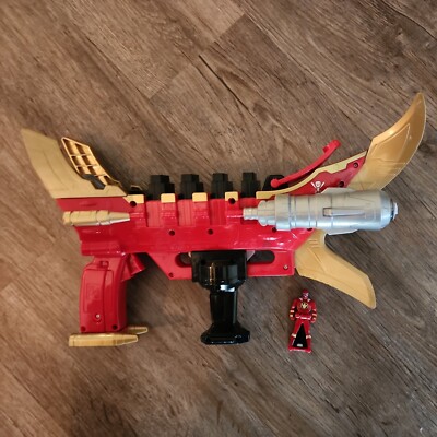 Bandai Power Rangers Super Mega Force Blaster Cannon red Gun  Key 2014  ships $0