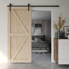 4-20FT Sliding Barn Door Hardware Closet Track Kit for Single/Double/Bypass Door