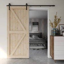 4-20FT Sliding Barn Door Hardware Closet Track Kit for Single/Double/Bypass Door