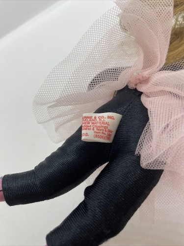 Muñeca Bisque Posable Porcelana Russ Berrie Bailarina Rosa Tutú Taiwán - Imagen 7 de 8