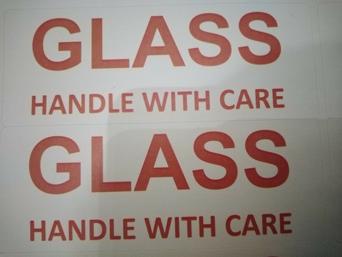 140 to 10,000+ Glass Handle With Care Self Adhesive Postage Labels Stickers - Picture 3 of 3
