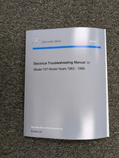 1989 Mercedes Benz 560SL 560 SL Electrical Wiring Diagram Troubleshooting Manual