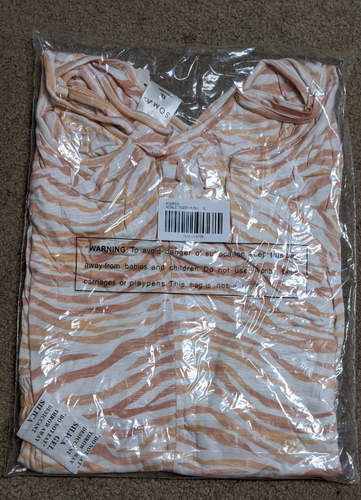 NWT~Women's SOMA Cool Nights Cozy Slub Romper in NOBLE TIGER HUSH XL - 第 6/9 張圖片