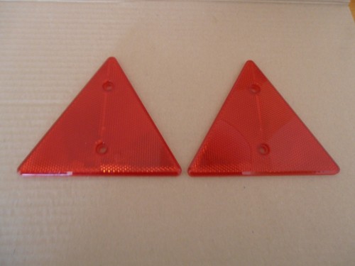 Catadioptre réflecteur homologué RMS à visser rouge 95x25mm pour moto