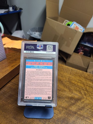 1991 fleer pro visions kirby puckett mlb NM-MT psa 8 - Picture 2 of 2