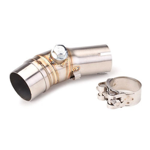 Exhaust Muffler Tips Mid Link Pipe System Motorcycle For Kawasaki ER6F ER6N Z650 - Picture 7 of 7