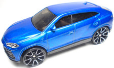 2020 HOT WHEELS '17 LAMBORGHINI URUS BLUE 1:64 DIECAST 2 3/4" CAR W/ SILVER RIMS