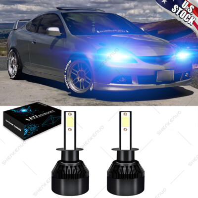 H1 Ice Blue LED Headlight Bulb Low Beam 8000K C9 For ACURA RSX 2002 2003-2006