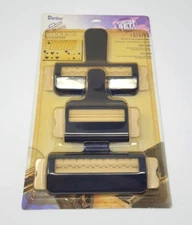 Darice Crafters Toolbox 3-Piece Crimper Set Hearts Stars and Corrugated Patterns