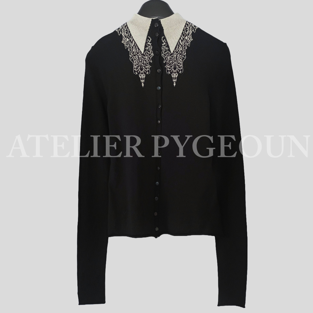 トップス andmary sheer ribbon cardigan black トップス andmary sheer ribbon cardigan black ANDMARY】Lotta