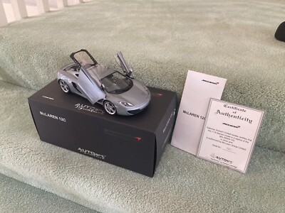 Autoart 1/18 Signature McLaren MP4 12C Gray #0163 Boxed VHTF U.S. Seller Read!