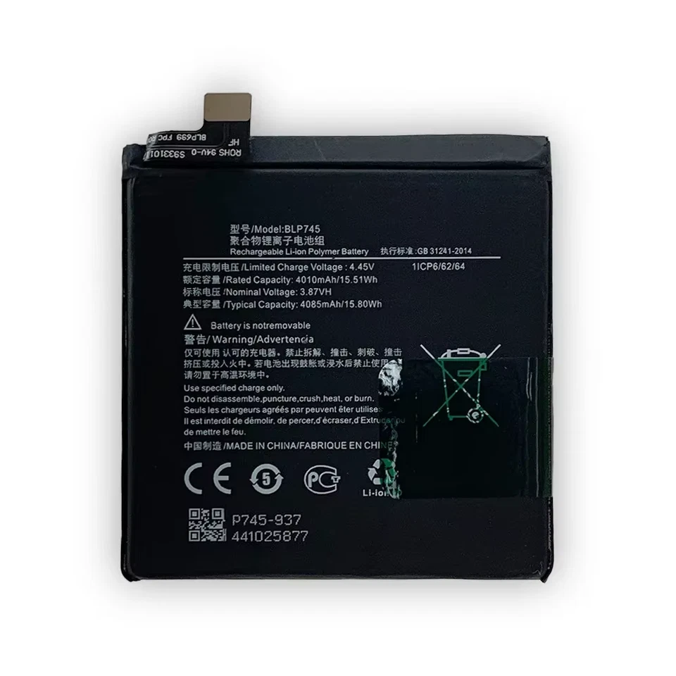 New For OnePlus 7T Pro / One Plus 7T Pro / 1+7T Pro BLP745 Replacement Battery - Image 3 of 4
