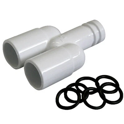 KLIMA-B2B 2-Wege Y-Verbinder mit O-Ringen f. Kondensatschlauch Ø 20/20mm, f. Klimaanlagen